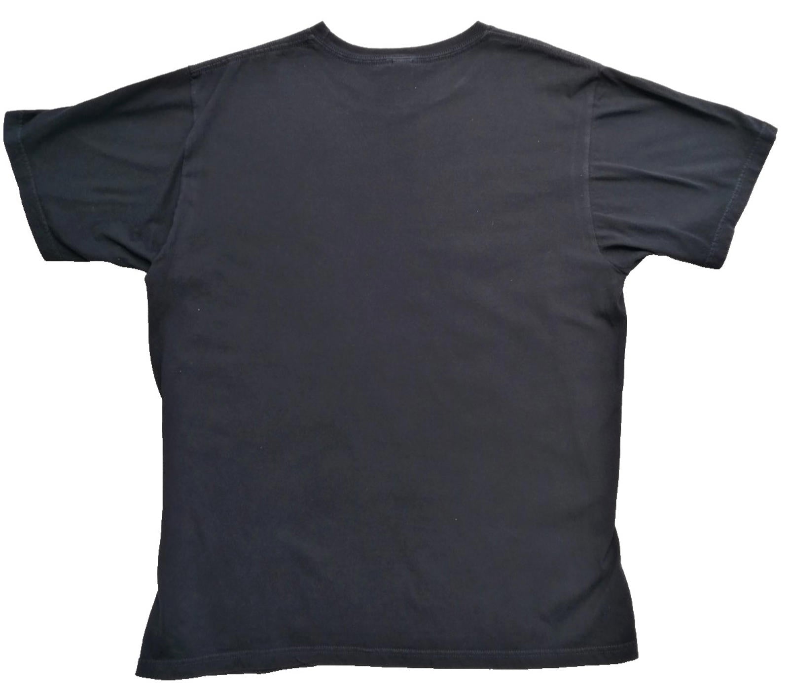 Super Mario Graphic Print T-Shirt Men's UK Size L Black Crew Neck 100% Cotton