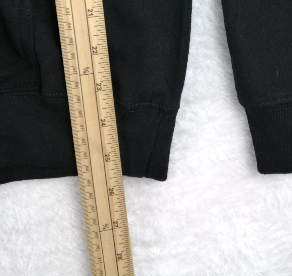 Weathersfield School Sports Hoodie Men's Size S Black Jersey Hooded Pockets