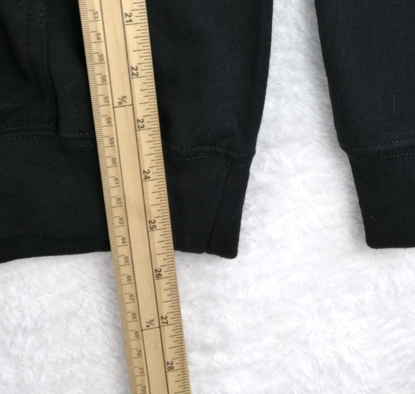Weathersfield School Sports Hoodie Men's Size S Black Jersey Hooded Pockets