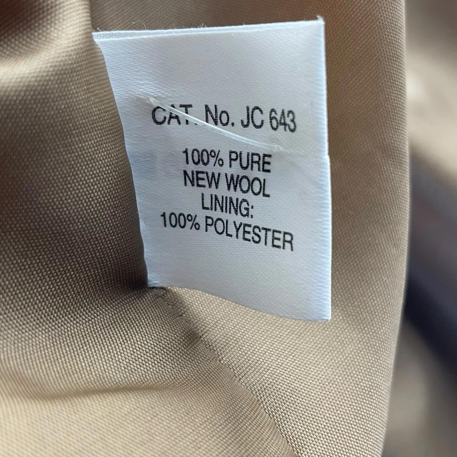 Glacier Vintage Trench Coat Long Pure New Wool Women’s UK Size 12