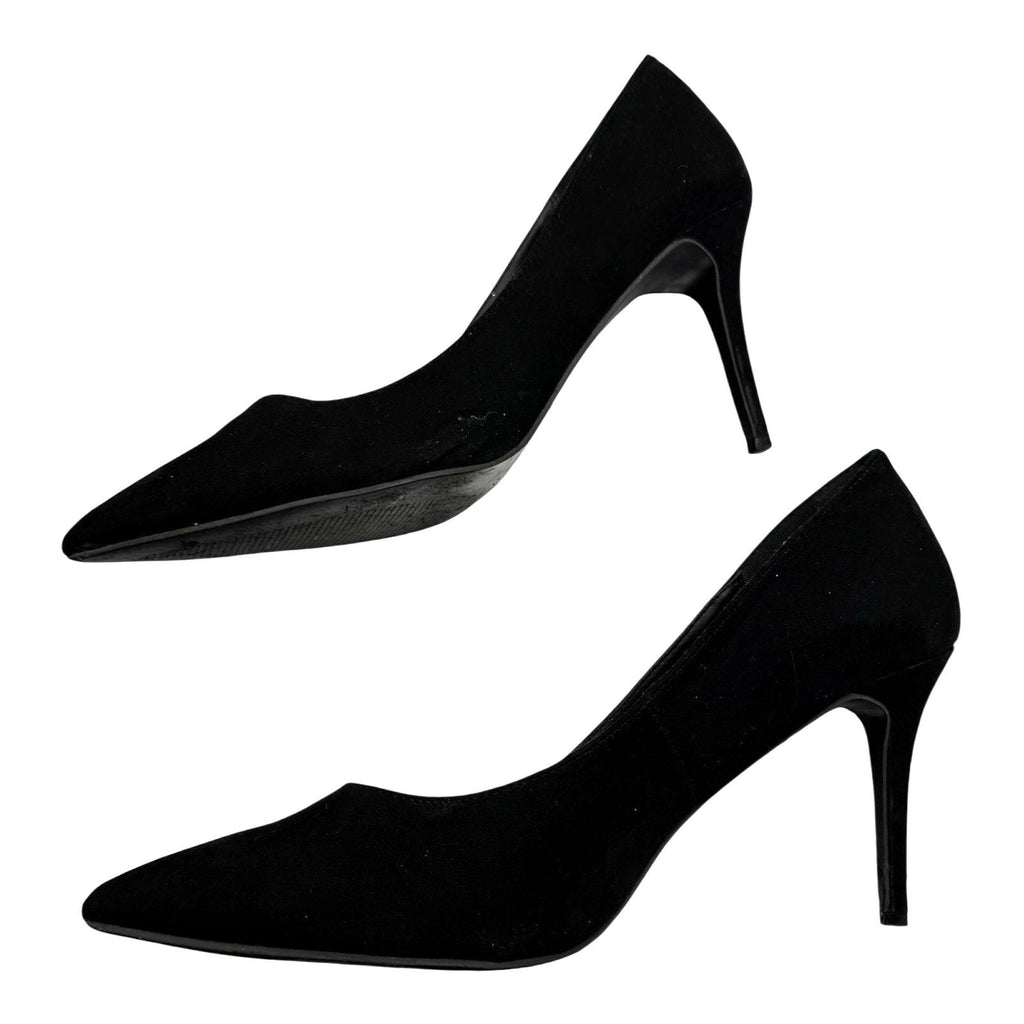 Atmosphere Black Faux Suede Court Shoes Pointed Toe Stiletto Women’s UK Size 6