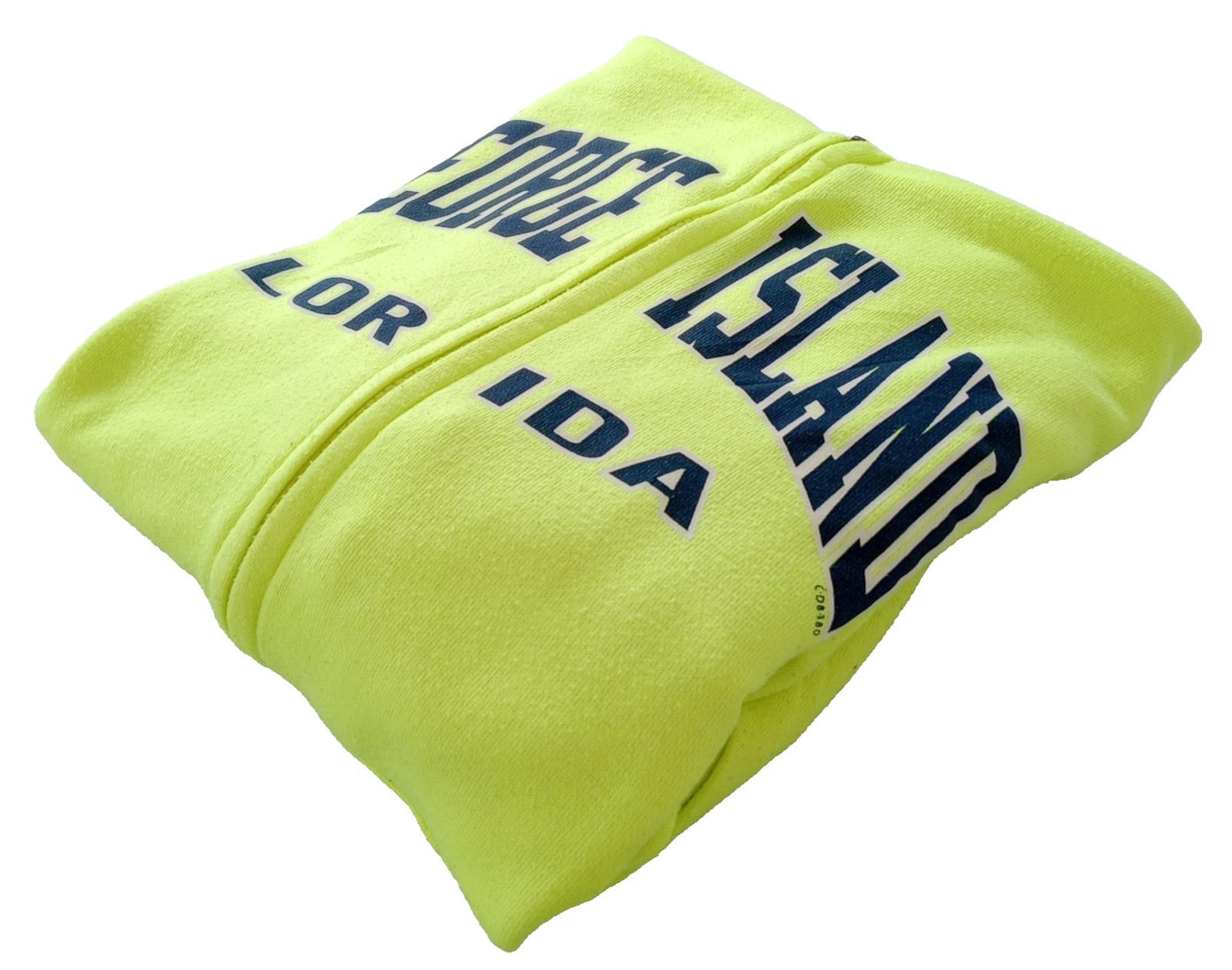 St George Island Hoodie Men's UK Size S Yellow Jersey Hooded Pockets Zip Front