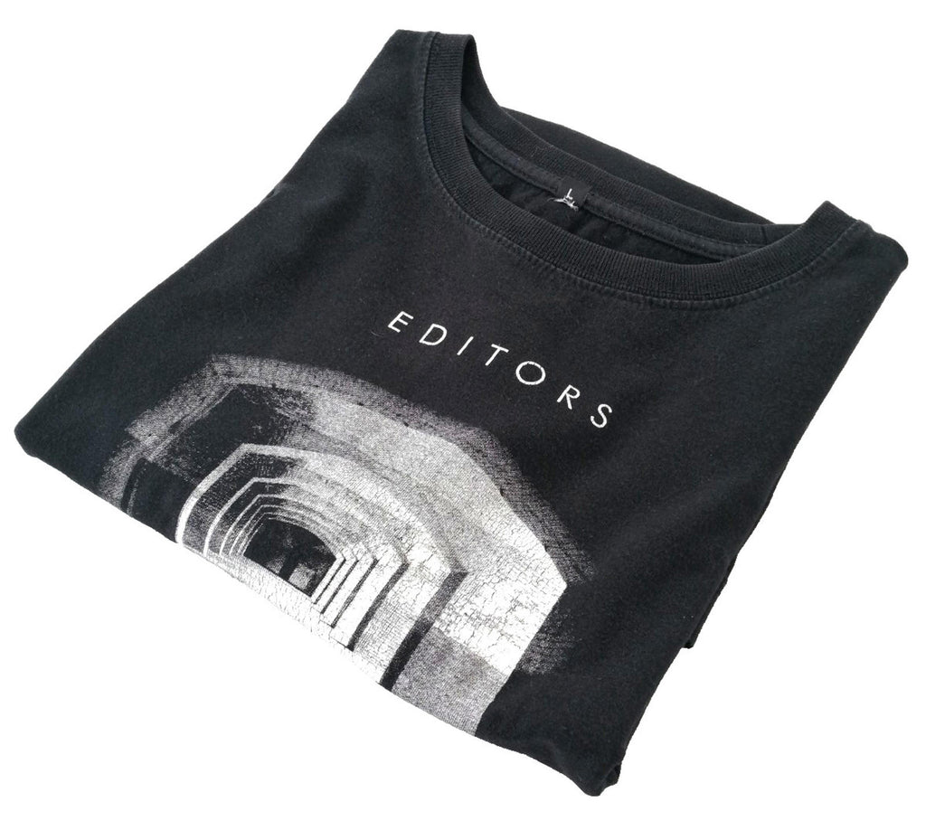 Back Room Liminal Graphic Print T-Shirt Men's Size L Black Crew Neck 100% Cotton