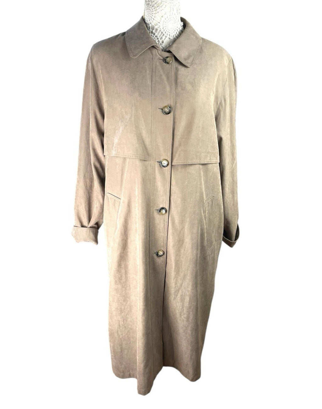 Berkertex Brown Vintage Soft Shell Trench Coat Women’s UK Size 14