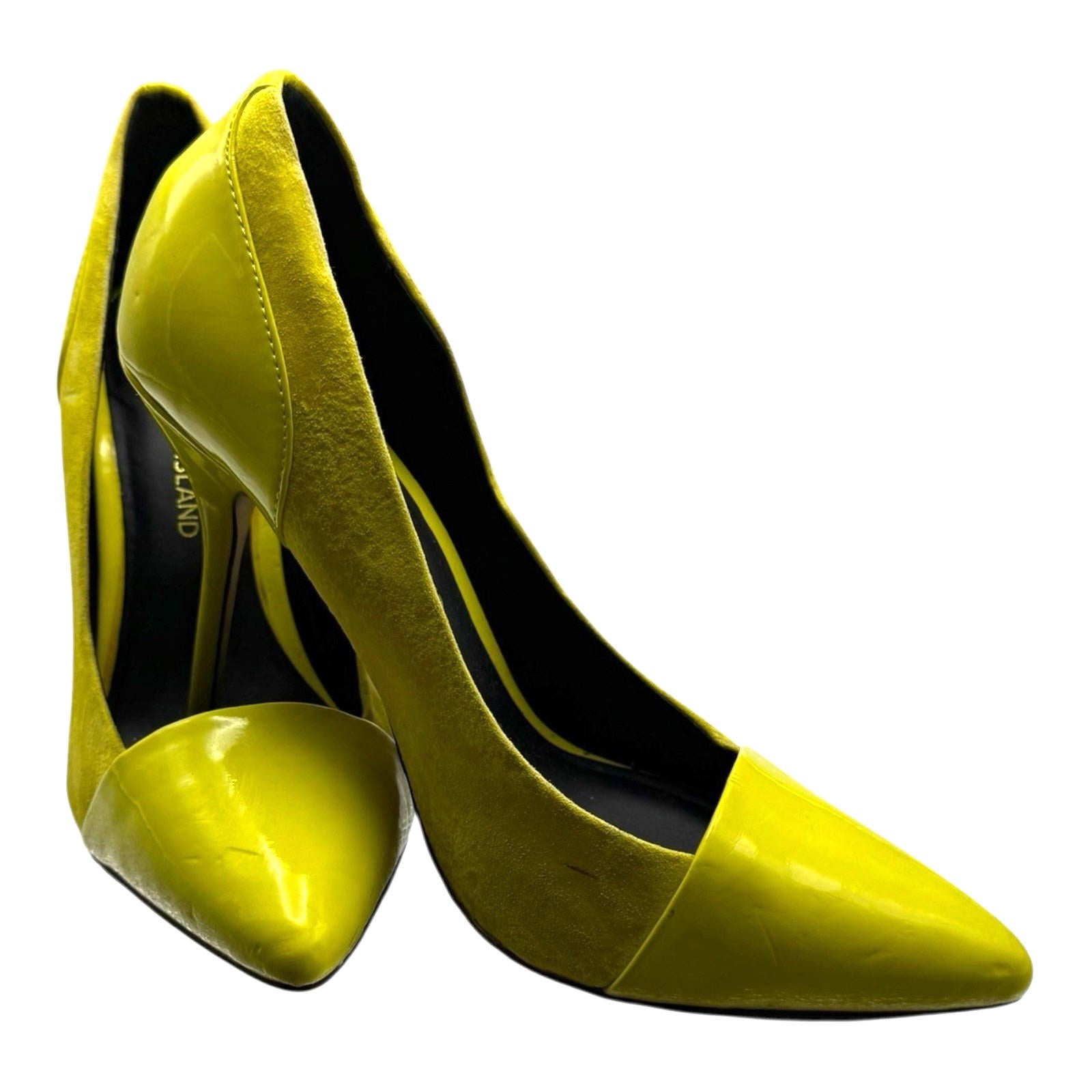 River Island Yellow Shoes Stiletto Pointed Toe Women’s UK Size 6