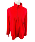Hutson Harbour Bright Red Fleece Jumper Thin Fleece Women’s UK Size L (14-16)