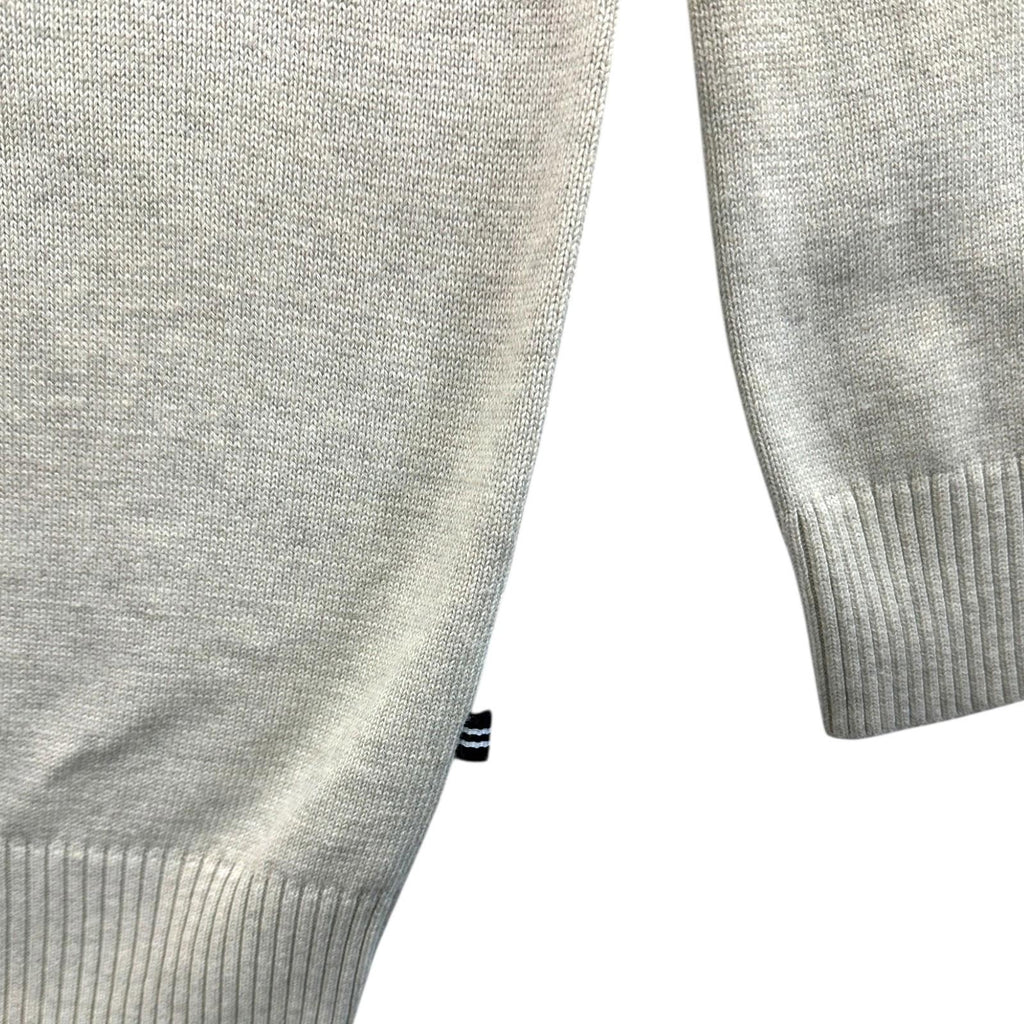 Nautica Knit Jumper Men's UK Size 5XL Beige 100% Cotton Embroidered V-Neck