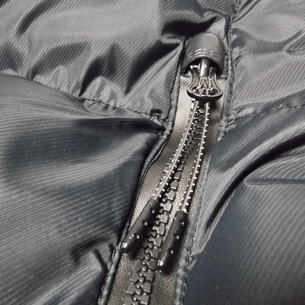 Lorenzo Veratti Puffer Jacket Men's UK Size M Black Windbreaker Down Coat Zip