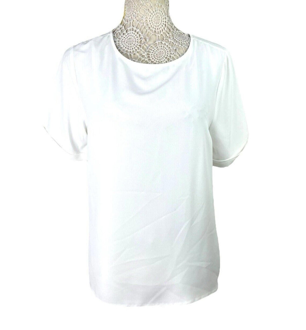 Primark White T-Shirt Blouse Lightweight Women’s UK Size 12
