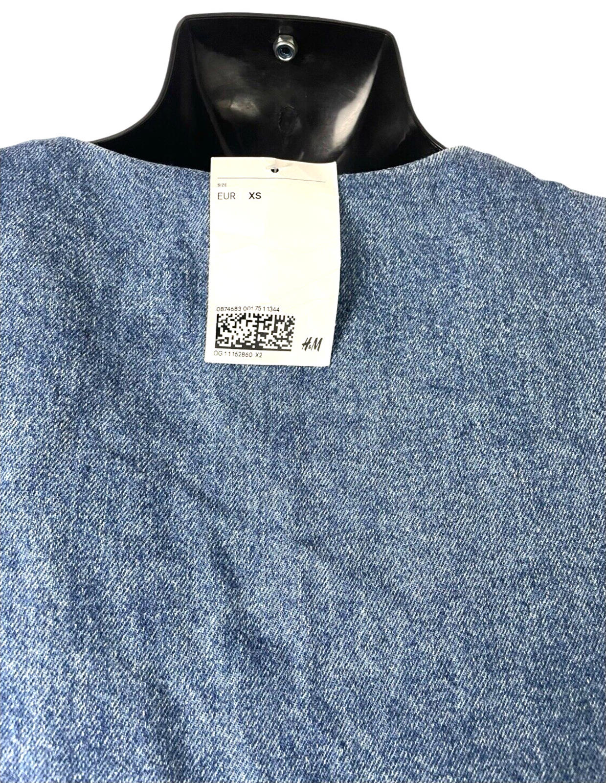 Divided Denim Smock Dress Tiered 100% Cotton Women’s UK Size XS
