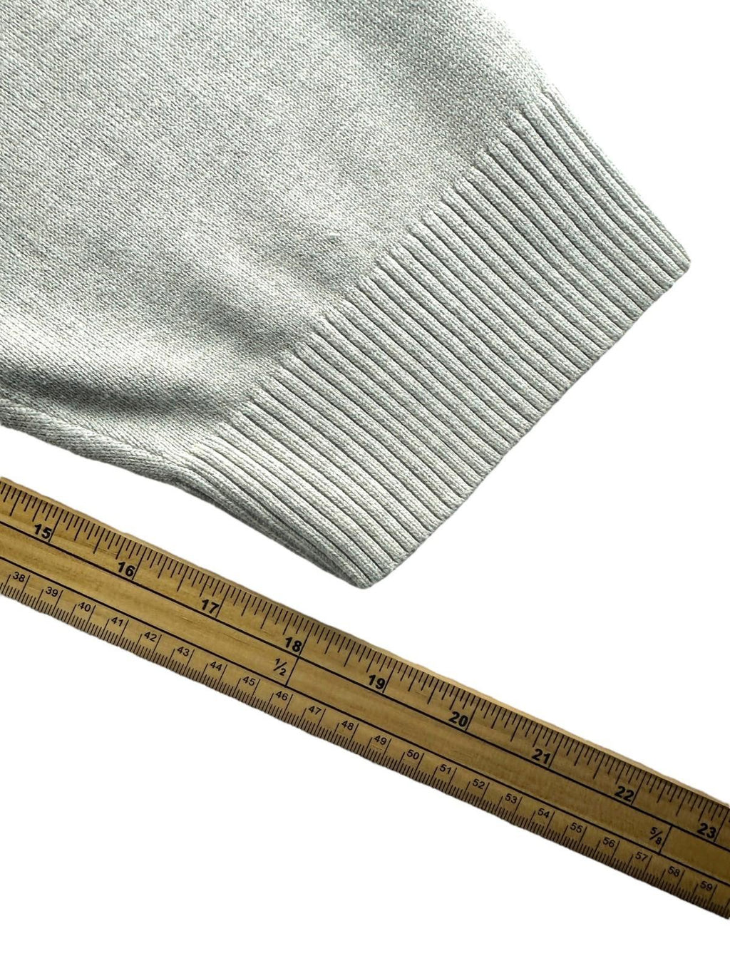 Nautica Knit Jumper Men's UK Size 5XL Beige 100% Cotton Embroidered V-Neck
