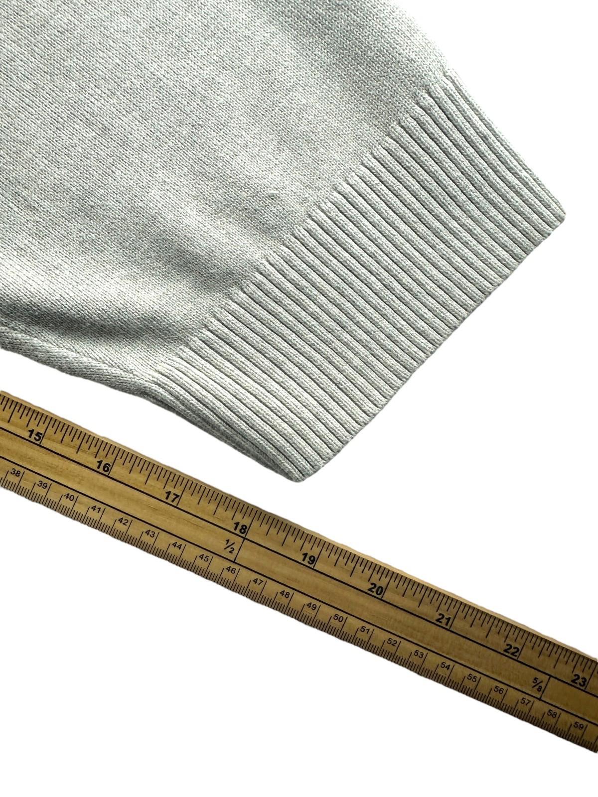 Nautica Knit Jumper Men's UK Size 5XL Beige 100% Cotton Embroidered V-Neck