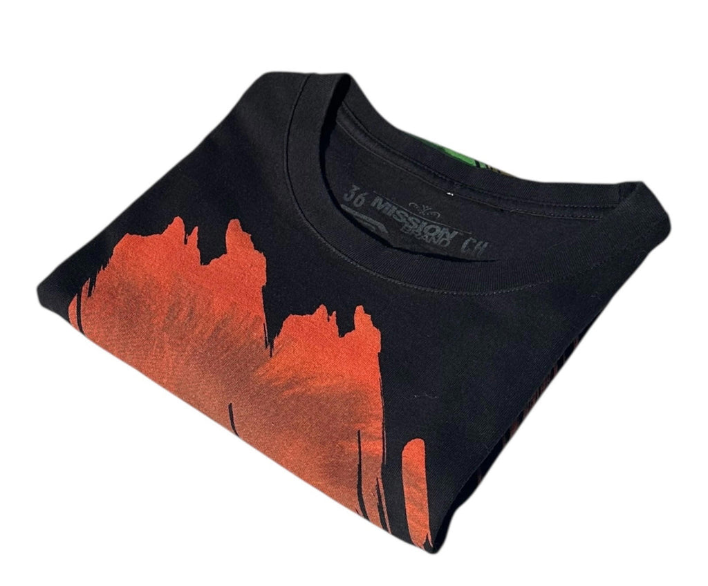 MSSN BRND T-Shirt Men's UK Size S Black Jamaica Lion Graphic Print Short Sleeve