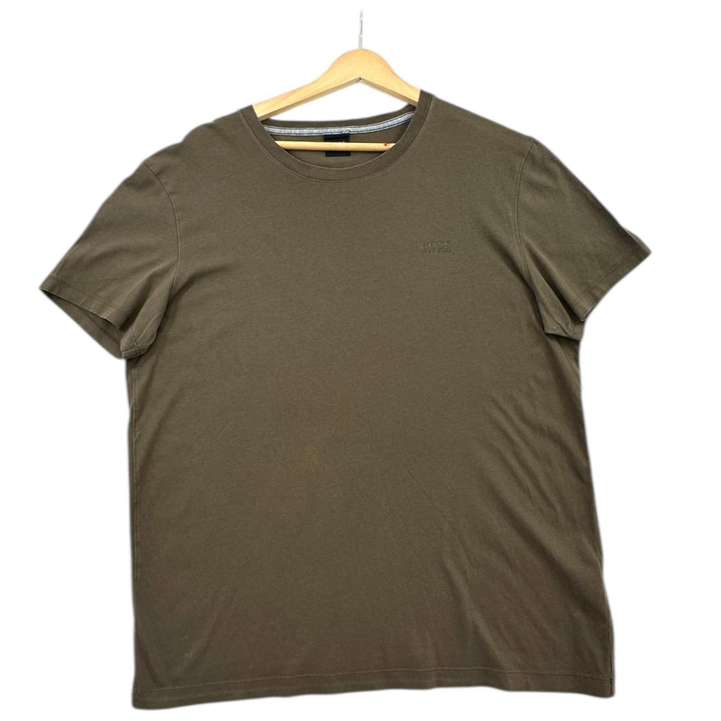 Hugo Boss T-Shirt Men's UK Size L Brown Short Sleeve Summer Fashion Designer