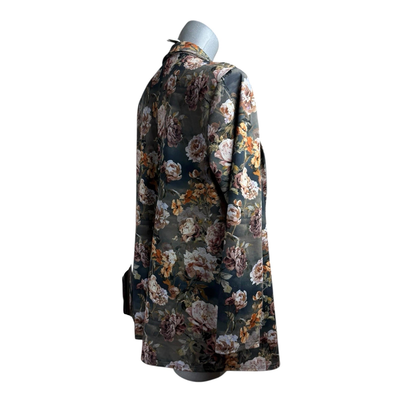 ASOS Floral Blazer Jacket Long Sleeve Collared Autumnal Women’s UK Size 10