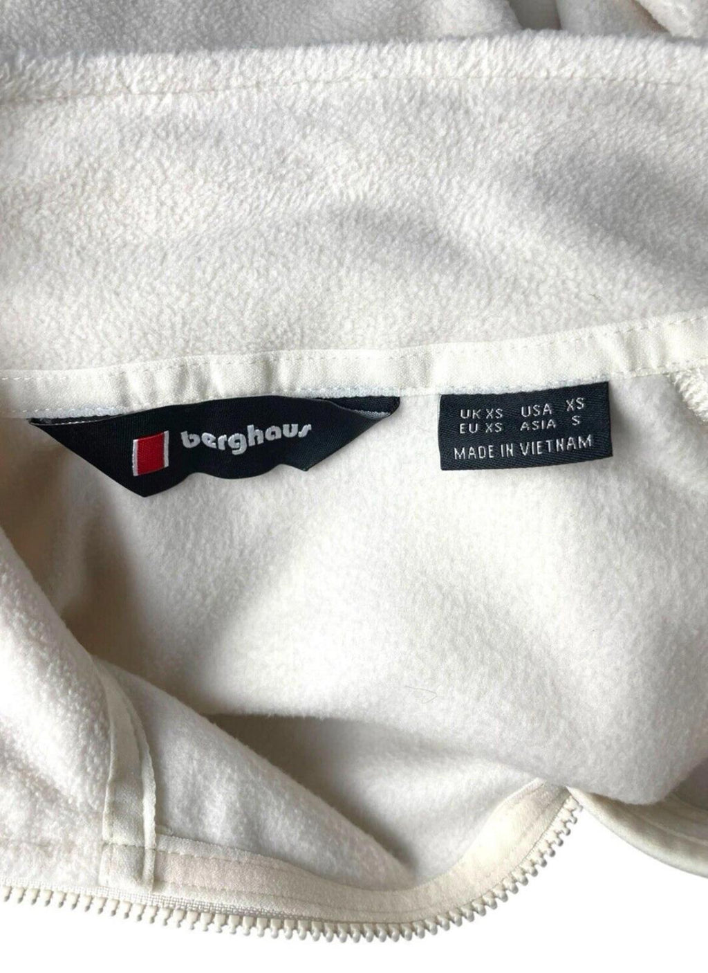 Berghaus Fleece Crop Top Prism Cream Women’s UK Size XS