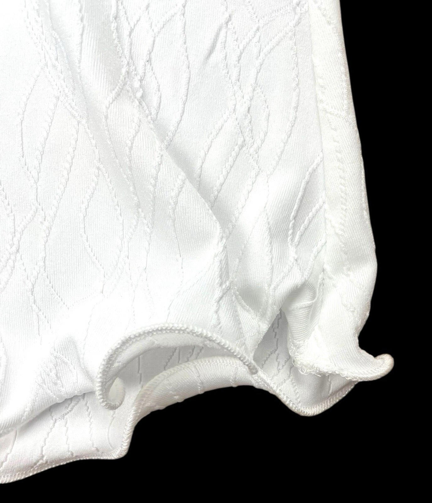 Pretty Little Thing White Midi Skirt High Waist Textured Women’s UK Size 16