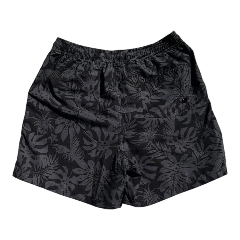F&F Shorts Men's UK Size S Black Floral Graphic Print Swimming Pool Beach Summer