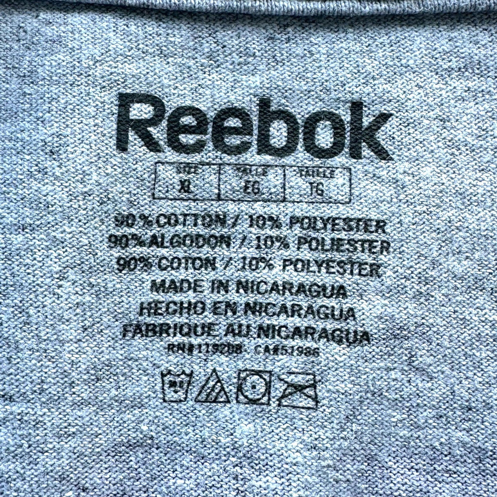 Reebok T-Shirt Men's UK Size XL Grey Vikings Short Sleeve Crew Neck Peterson