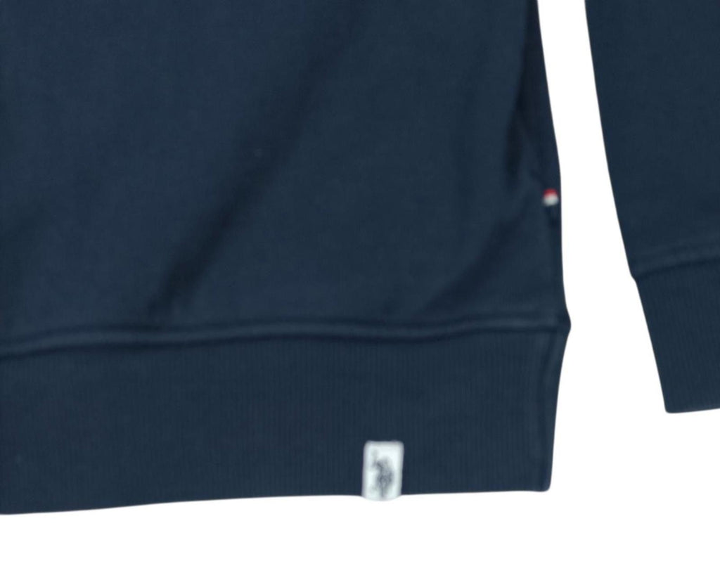 U.S. Polo Assn Sweatshirt Men's UK Size M Blue Jersey Jumper Cotton Pockets Zip