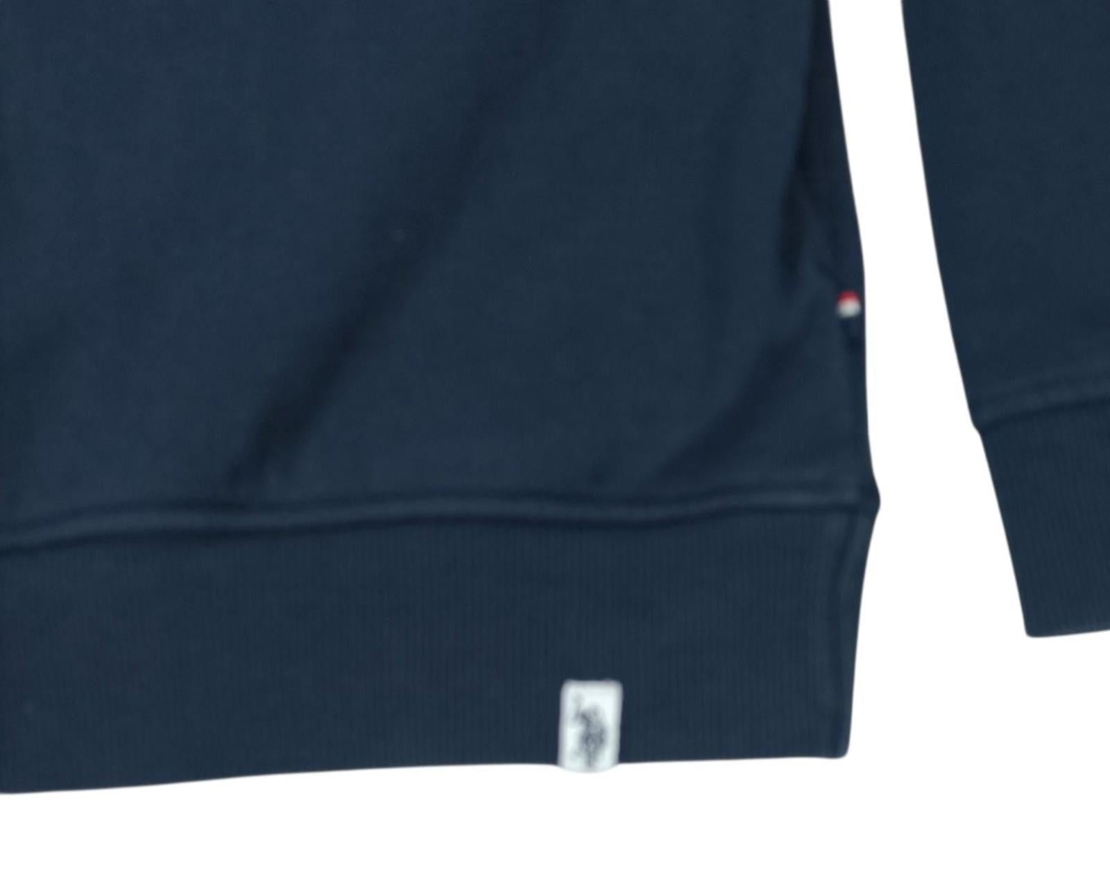 U.S. Polo Assn Sweatshirt Men's UK Size M Blue Jersey Jumper Cotton Pockets Zip