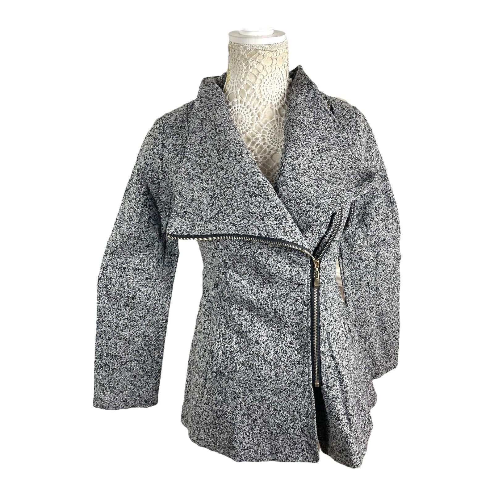 Airydress Coat Jacket Grey Speckled Mid Length Women’s UK Size S