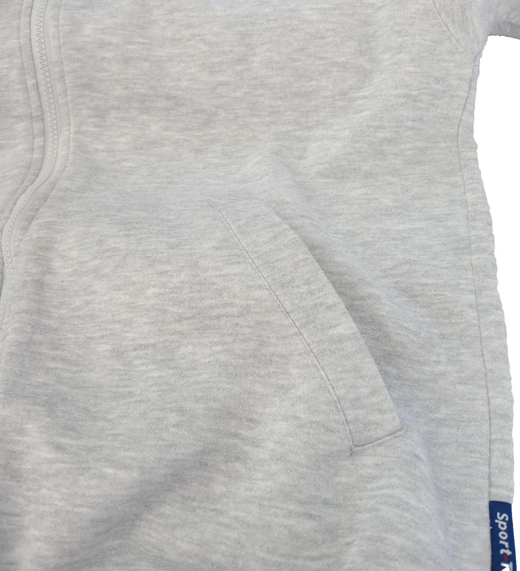 USA High School Seniors Hoodie Men's UK Size M Grey Hooded Pockets Zip Front