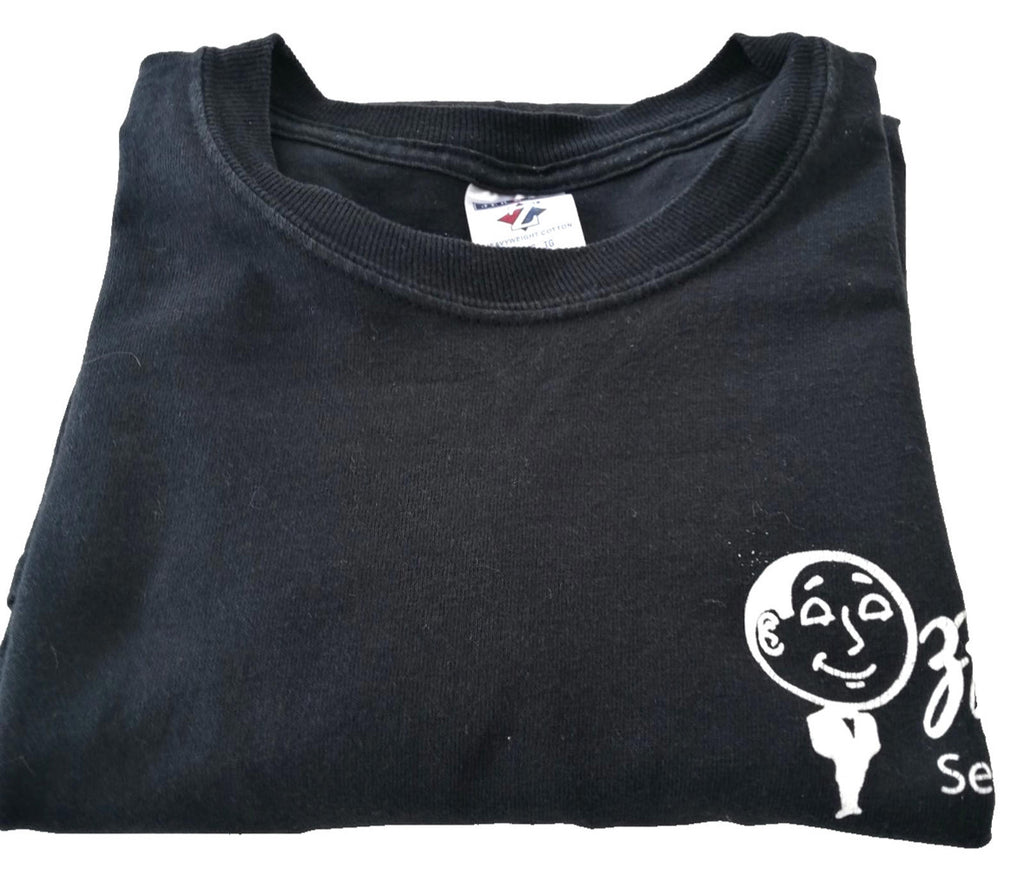 Staff Venue Graphic Print T-Shirt Men's Size XL Black Crew Neck 100% Cotton