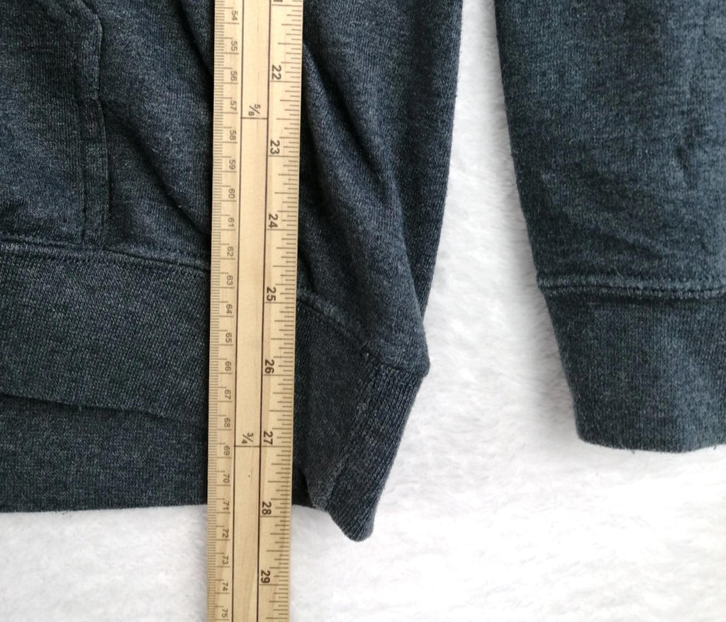 Rainbow Volleyball Hoodie Men's Size M Slate Grey Jersey Hooded Pockets Sports
