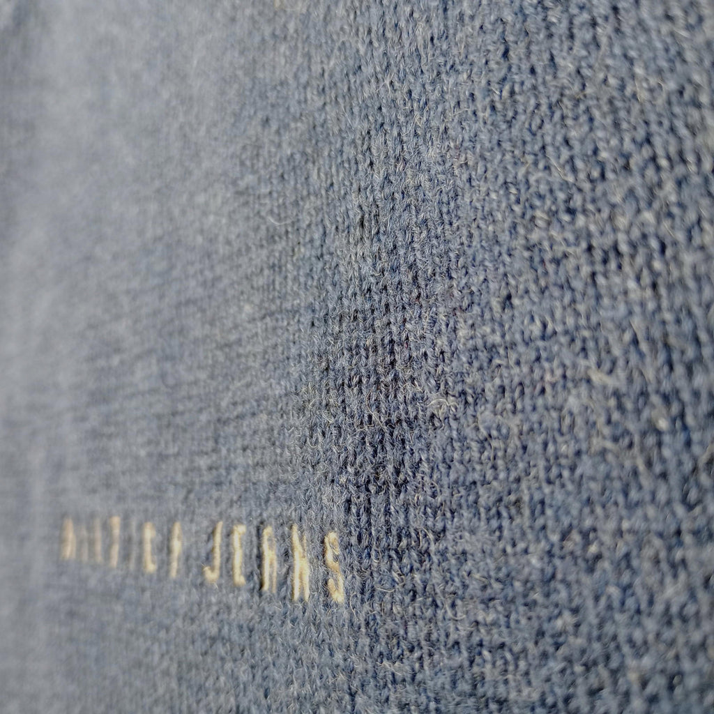 Nautica Knit Jumper Men's UK Size XL Blue Long Sleeve V-Neck Easy Care