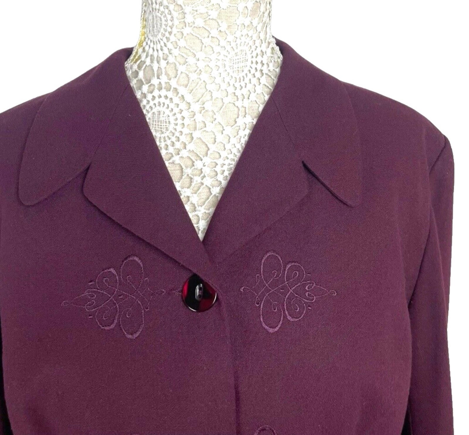 Detail Premium Collection Vintage Cropped Blazer Jacket Women’s Size 18