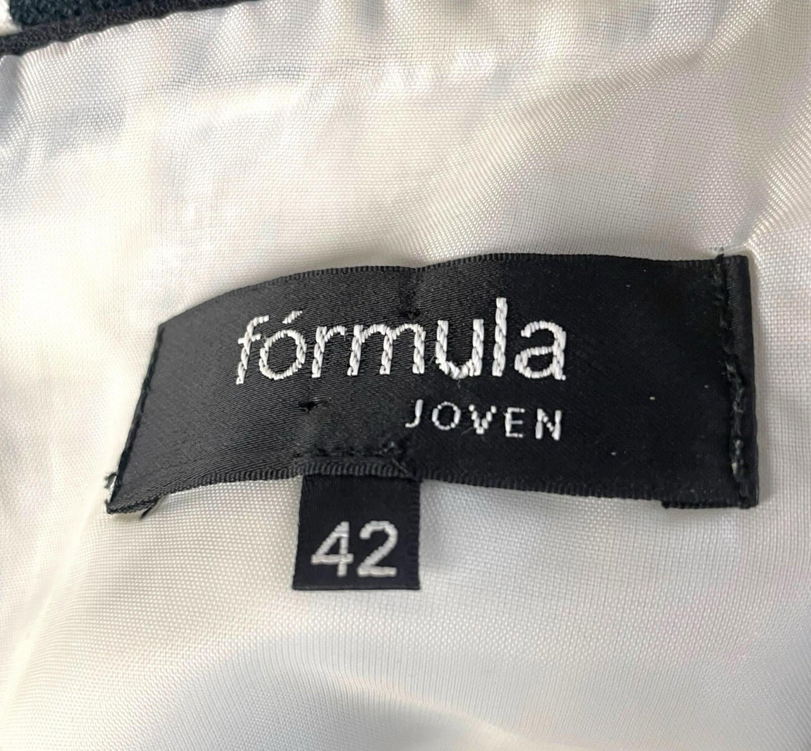 Formula Joven White & Blue Floral Pencil Dress Mini Women’s UK Size 12