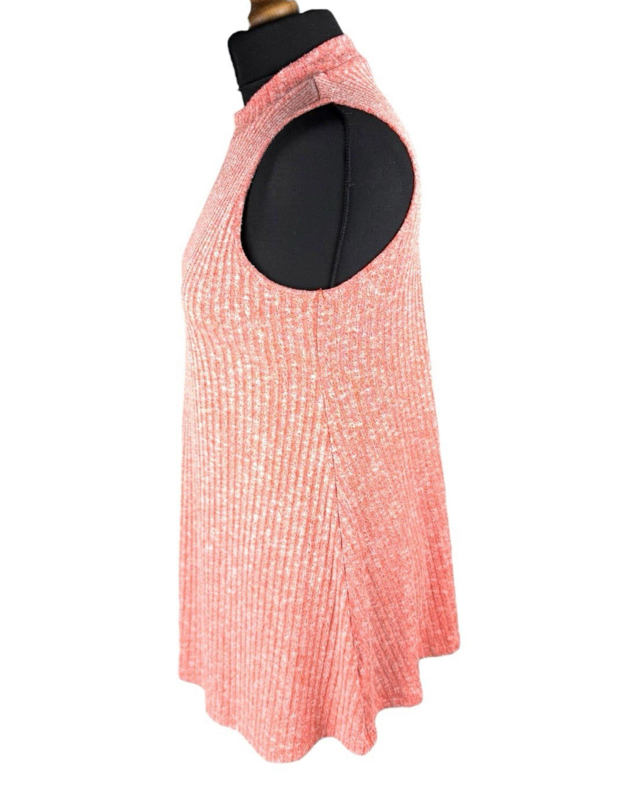 Next Peach Sleeveless Ribbed Vest Jumper Sleeveless Women’s UK Size 12