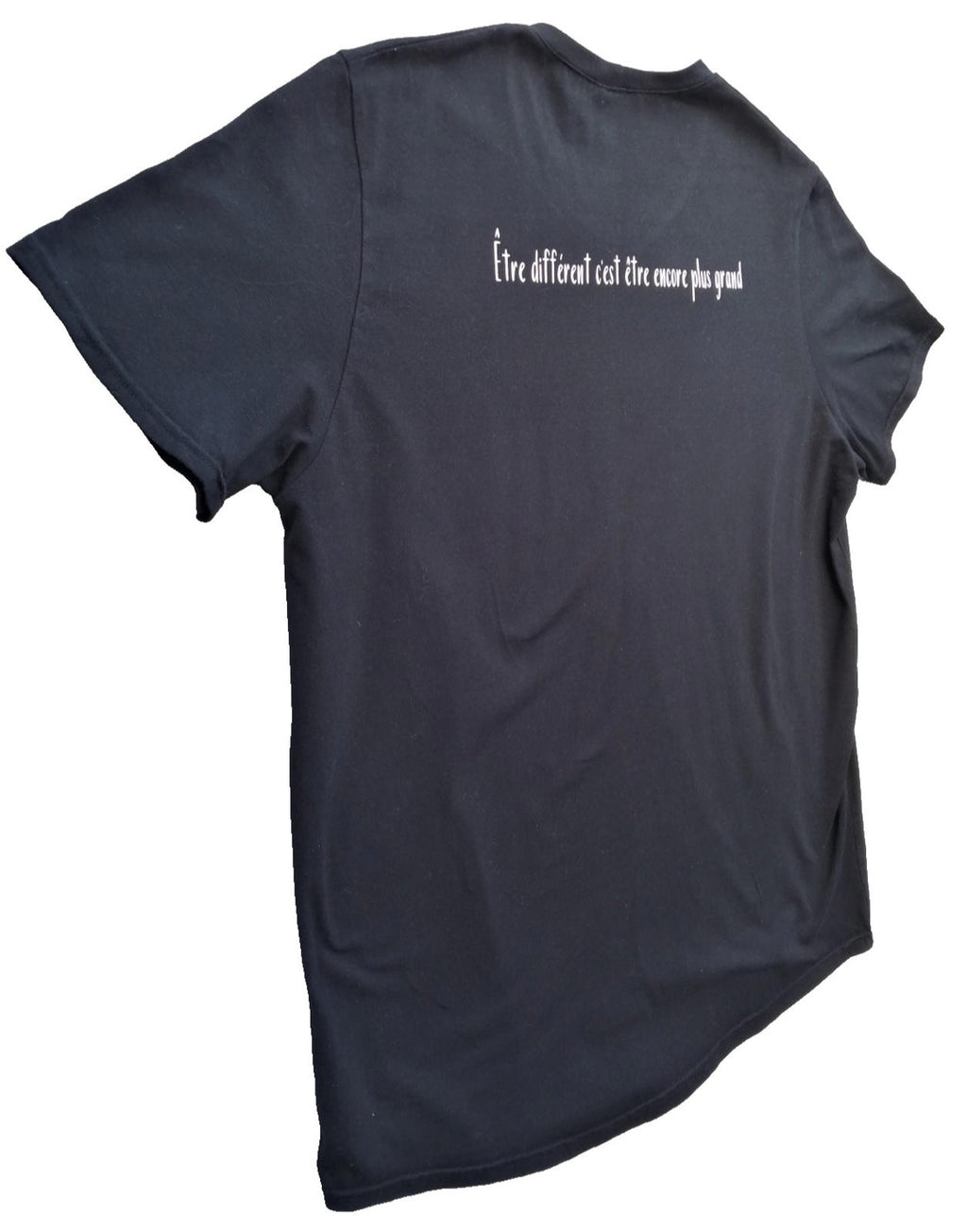 French Quote Graphic Print T-Shirt Men's Size XL Black Crew Neck