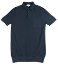 Next Textured Polo T-Shirt Men's UK Size S Blue Short Sleeve 100% Cotton Pocket