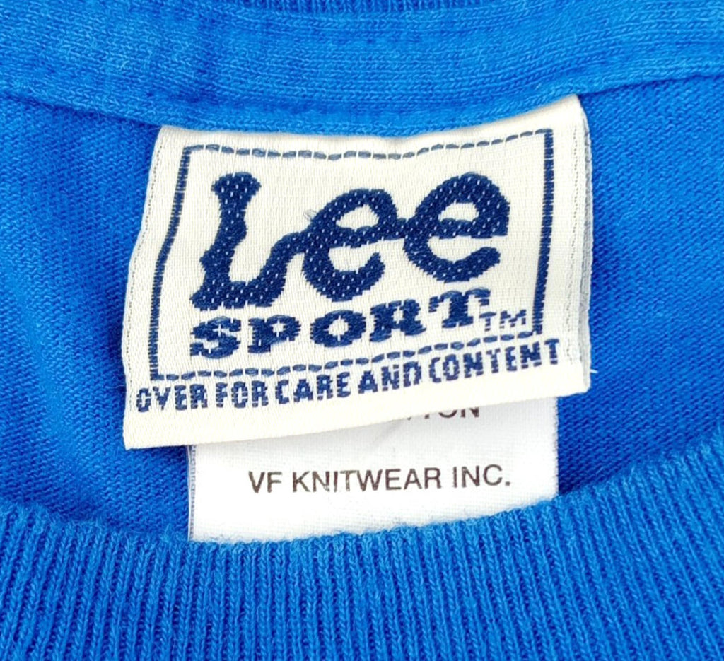 Vintage Lee NFC American Football T-Shirt Men's UK Size XL Blue Superbowl