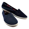 Platino Navy Blue Flat Slip On Shoes Memory Foam Sole Women’s UK Size