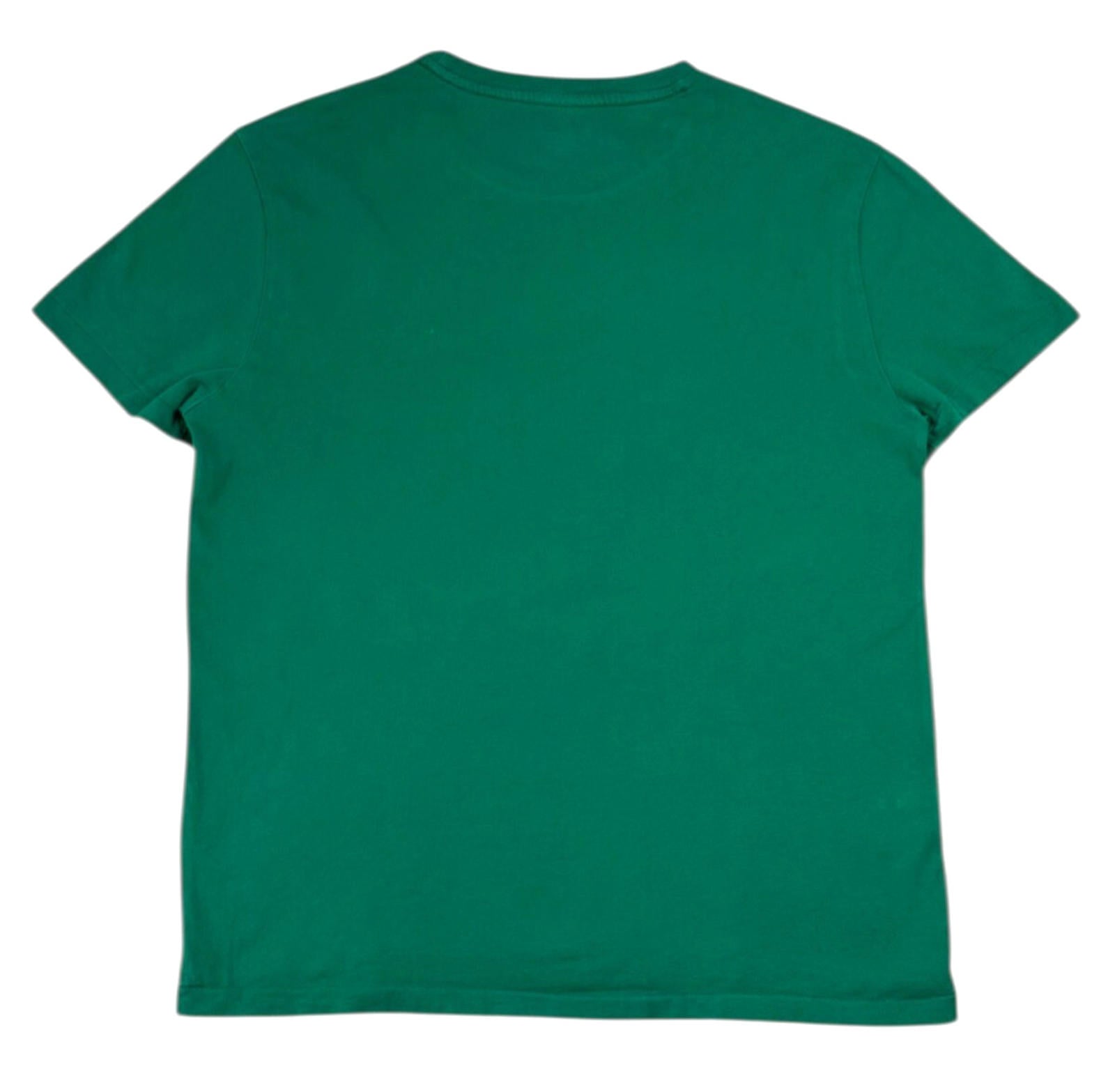 Ralph Lauren T-Shirt Men's UK Size M Green Slim Fit Crew Neck Short Sleeve