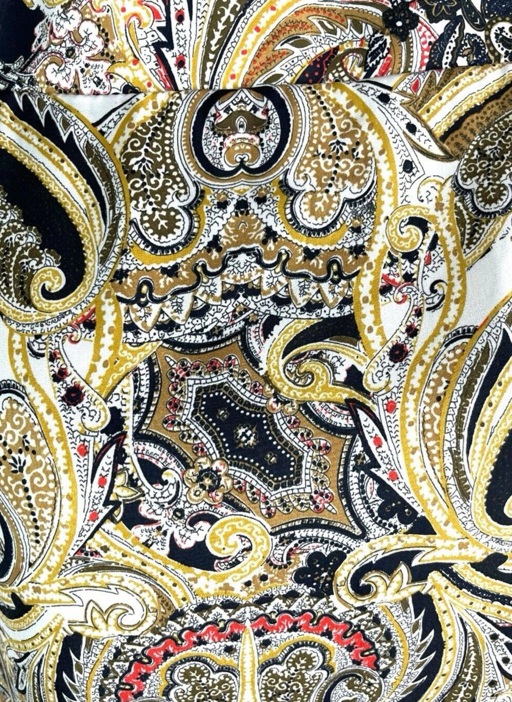 River Island Multicolour Satin Top Paisley Off Shoulder Women’s UK Size 14
