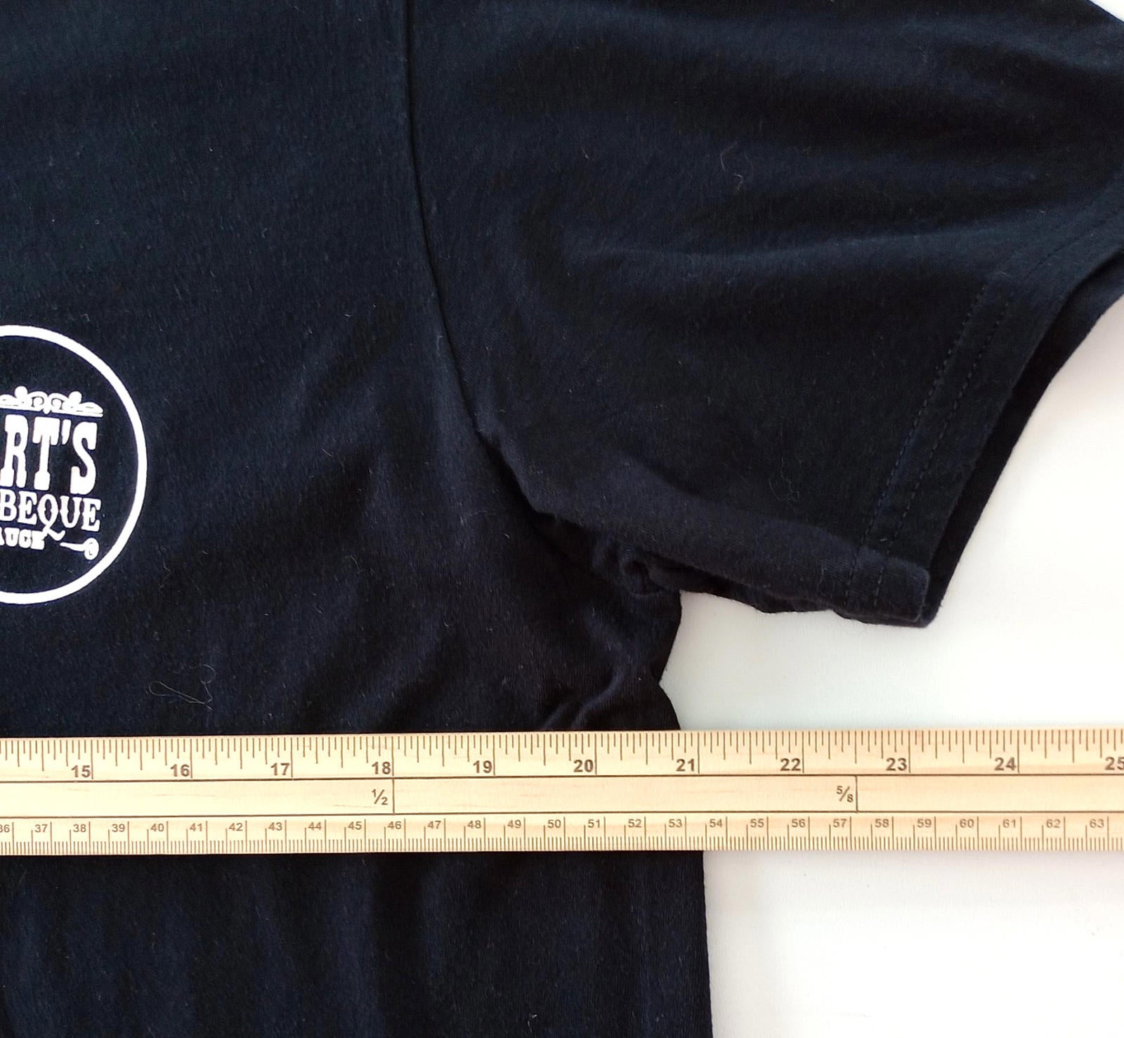 Body By Brisket T-Shirt Men's UK Size L Black Crew Neck BBQ Sauce Graphic Print