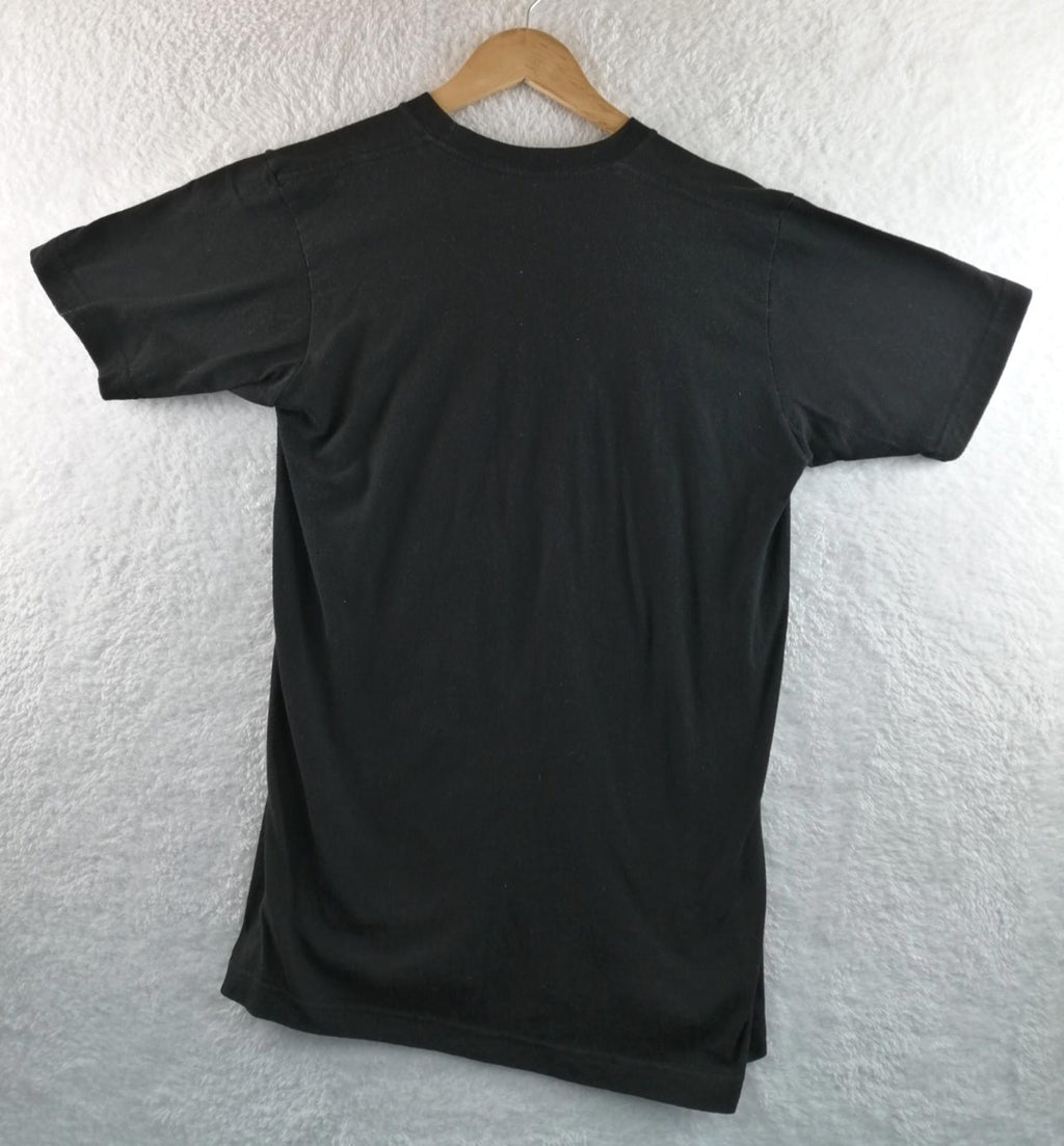 Chicken Graphic Print T-Shirt Men's Size M Black Crew Neck 100% Preshrunk Cotton