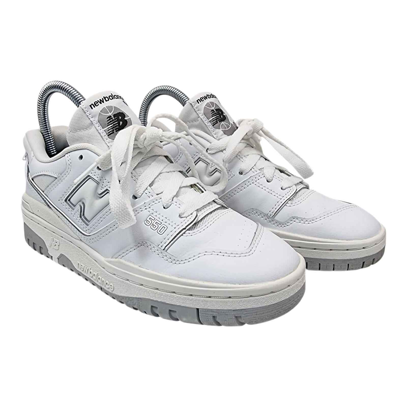 New Balance 550 Trainers Women's UK Size 4 White Grey Colorway Shoe Sneakers
