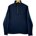 Nautica Jumper Men's UK Size S Blue Long Sleeve 1/4 Zip Embroidered Logo Sweater