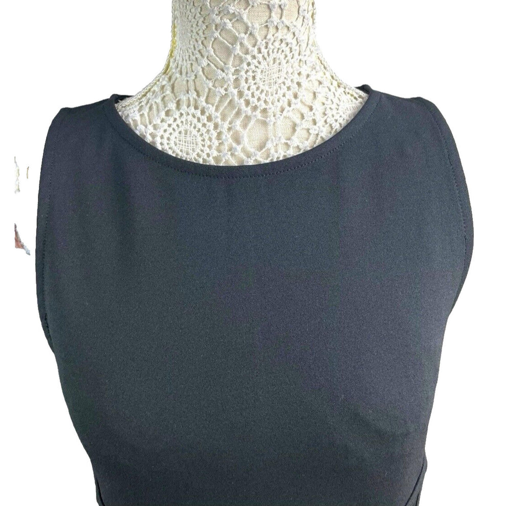 River Island Black Mini Dress Bodycon Corset Waist Women’s UK Size 12