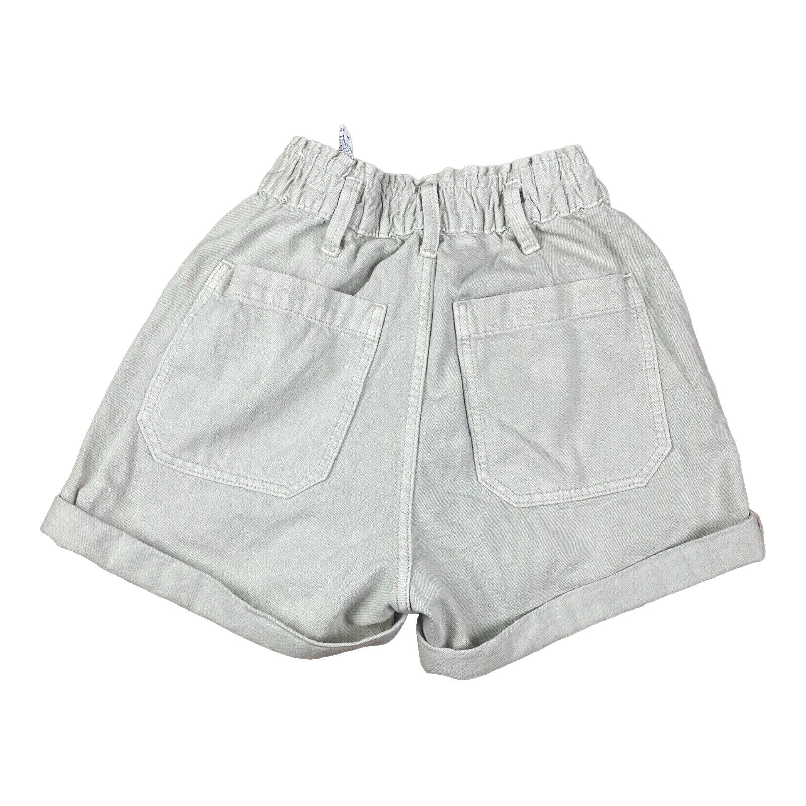 Pull & Bear Cream Denim Cargo Shorts Women’s UK Size S