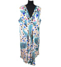 Marksharn Chiffon Party Dress Women’s UK Size 3XL Peacock Design Multicolour