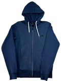 Bench Hooded Jacket Hoodie Men's UK Size S Blue 100% Cotton Logo Drawstring Hood