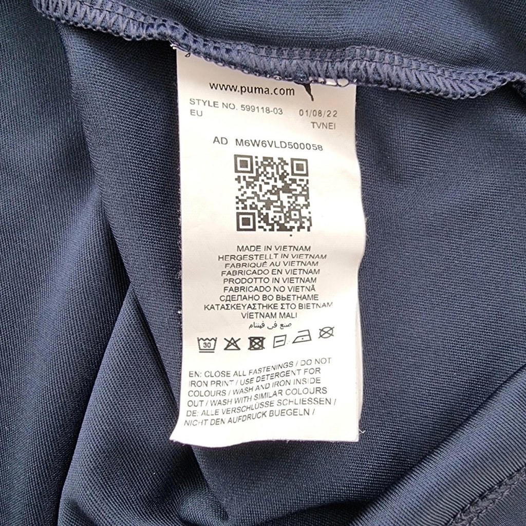 Puma Golf Polo Shirt Men's UK Size M Blue Short Sleeve