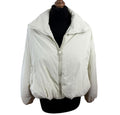 George Beige Puffer Jacket Cropped Collared Pockets Women’s UK Size XS 4-6