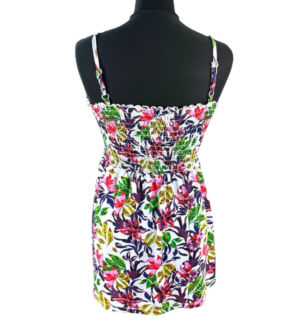 Originals Multicolour Floral Tank Top Blouse Floaty Women’s UK Size 12